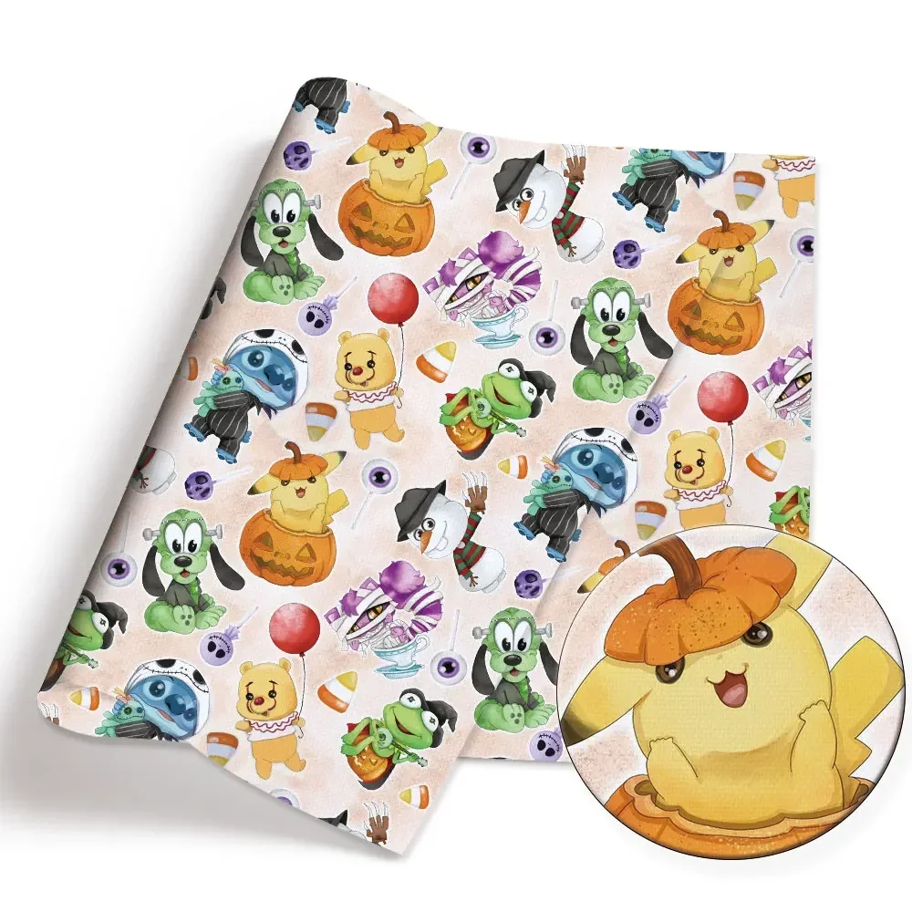 Sewing Production - Pokemon Cartoon Fabric140*50cm Handmade Sewing Patchwork