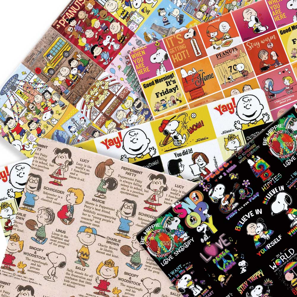 Sewing In Textile - TAKARA TOMY Snoopy fabric140x50CM Cartoon printed