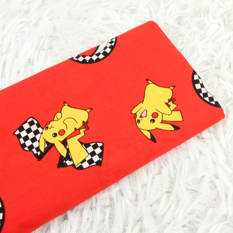 Sewing In Textile - 140cm Width Pokemon Pocket Monster Red