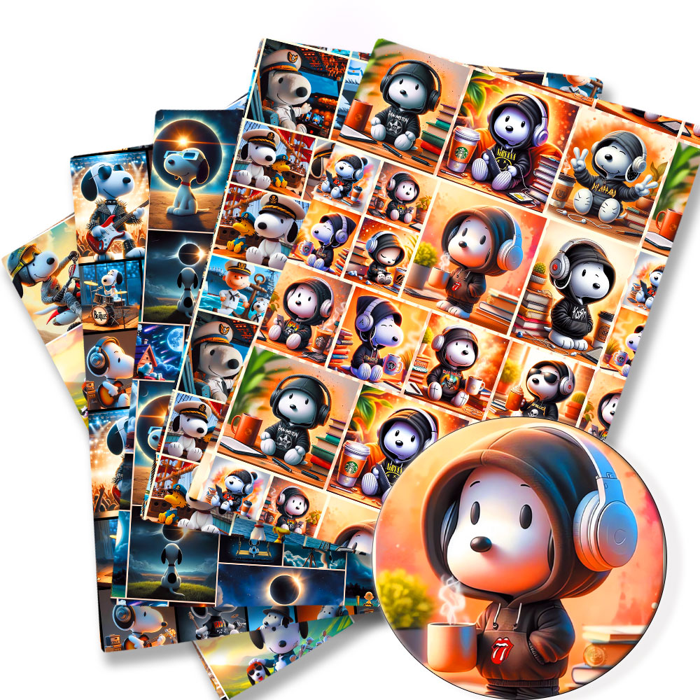 Sewing In Textile - TAKARA TOMY Snoopy fabric140x50CM Cartoon Polyester