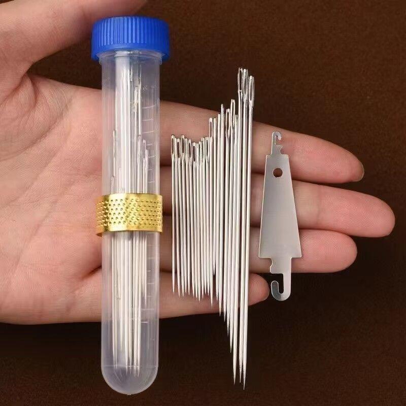 Needle Threader Tool - New Stainless Steel Large Eye Sewing