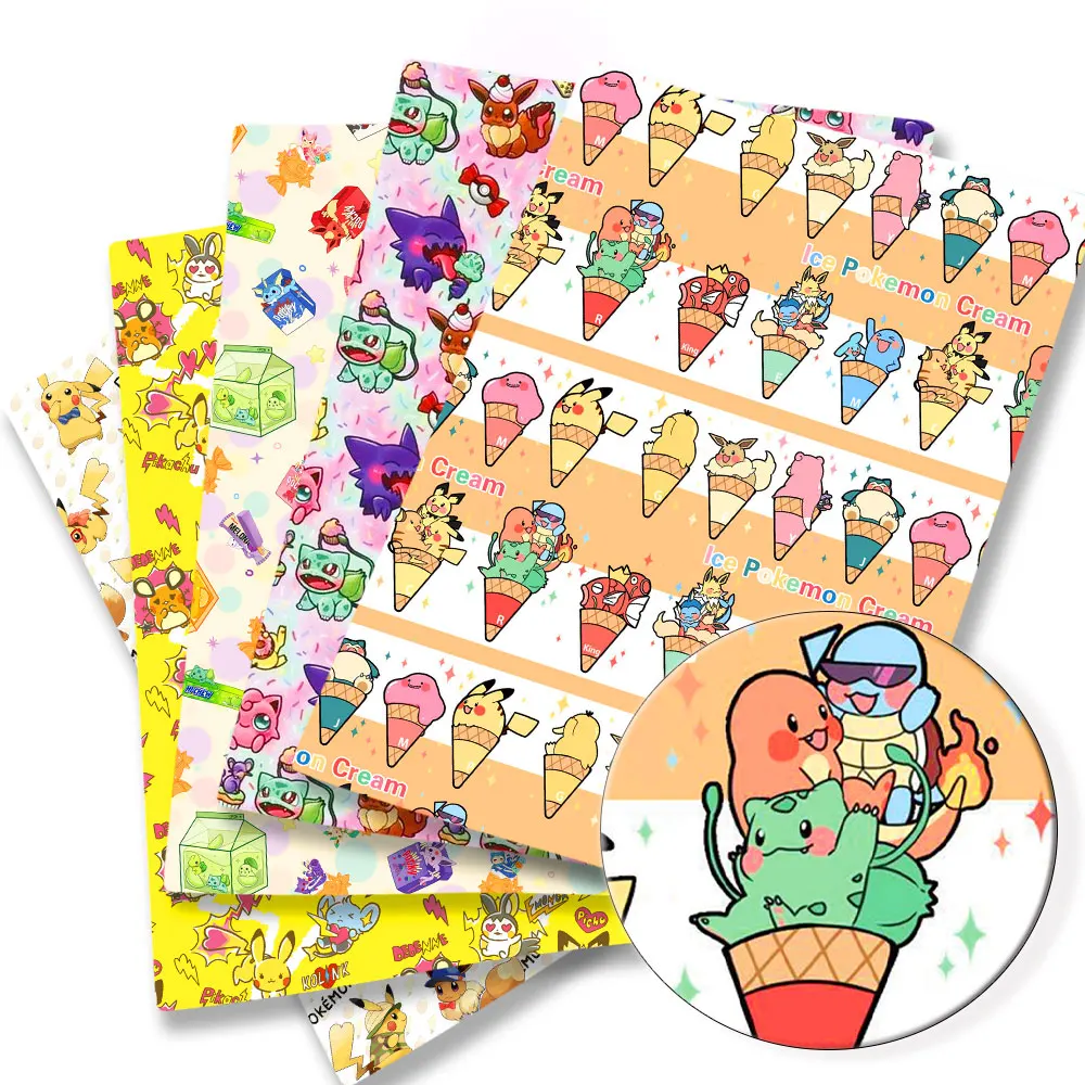 Sewing Production - Pokemon Cartoon Fabric140*50cm Handmade Sewing Patchwork