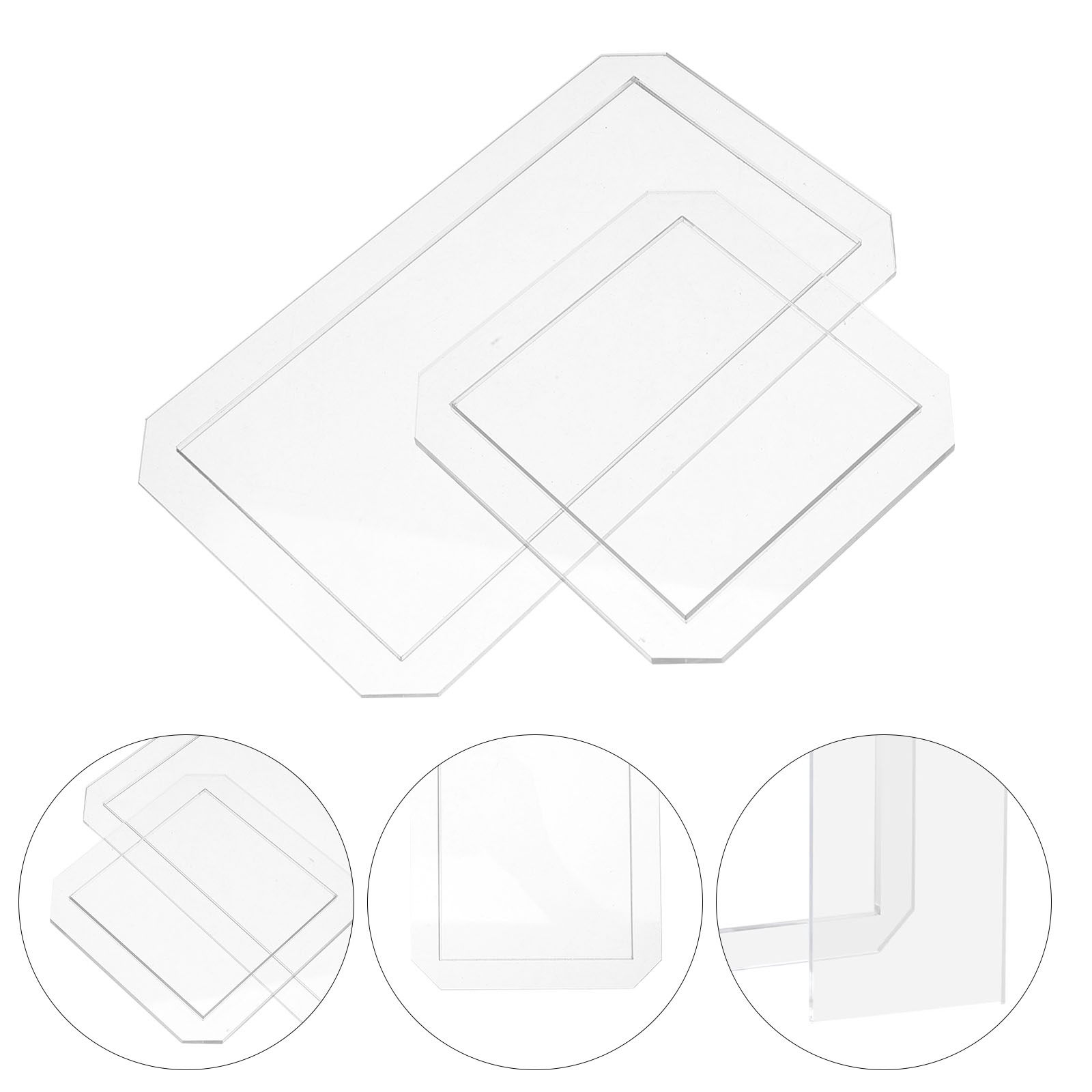 Quilting Ruler Square - 8Pcs Quilting Templates Rectangle Square Acrylic
