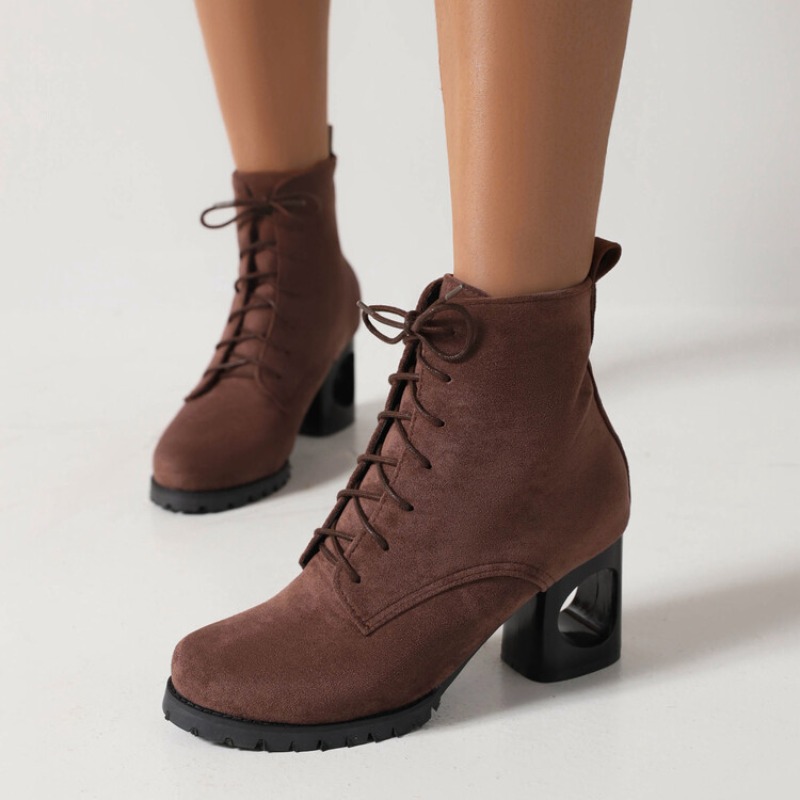 Sewing Fleece - Autumn Winter Faux Suede Ankle Boots