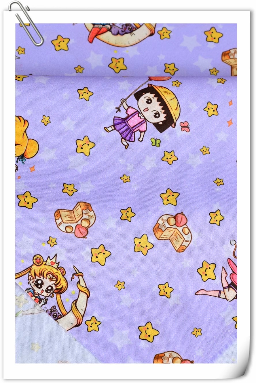 Sailor Moon Stars Cartoon Girl - Sewing In Textile recension och pris