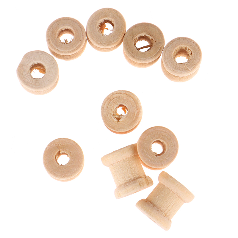 /KQM/100PCS Wooden Empty Threa - Thread Bobbins Empty recension och pris
