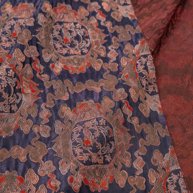 Purple Red Rayon Floral Jacqua - Sewing New recension och pris