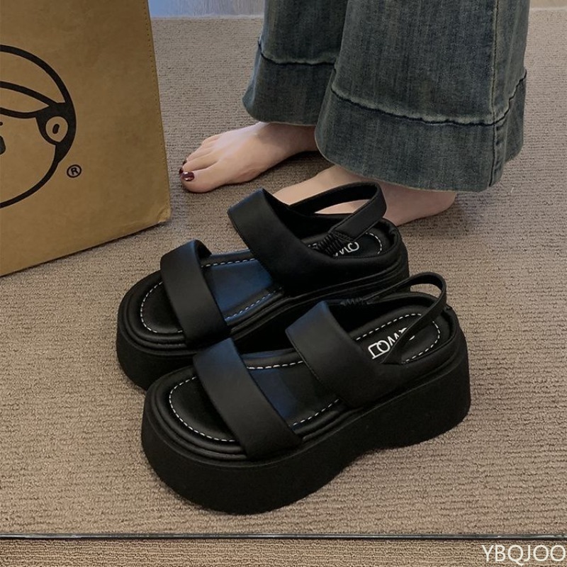 Sponge Cake Soled Sandals for  - Elastic Waistband Roll recension och pris