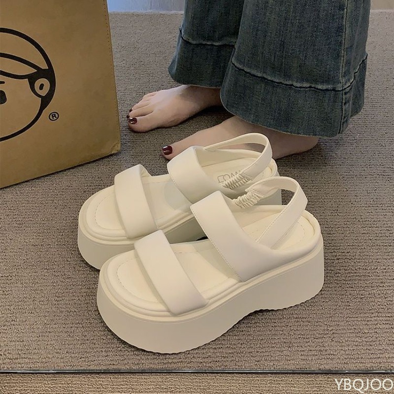 Sponge Cake Soled Sandals for  - Elastic Waistband Roll recension och pris