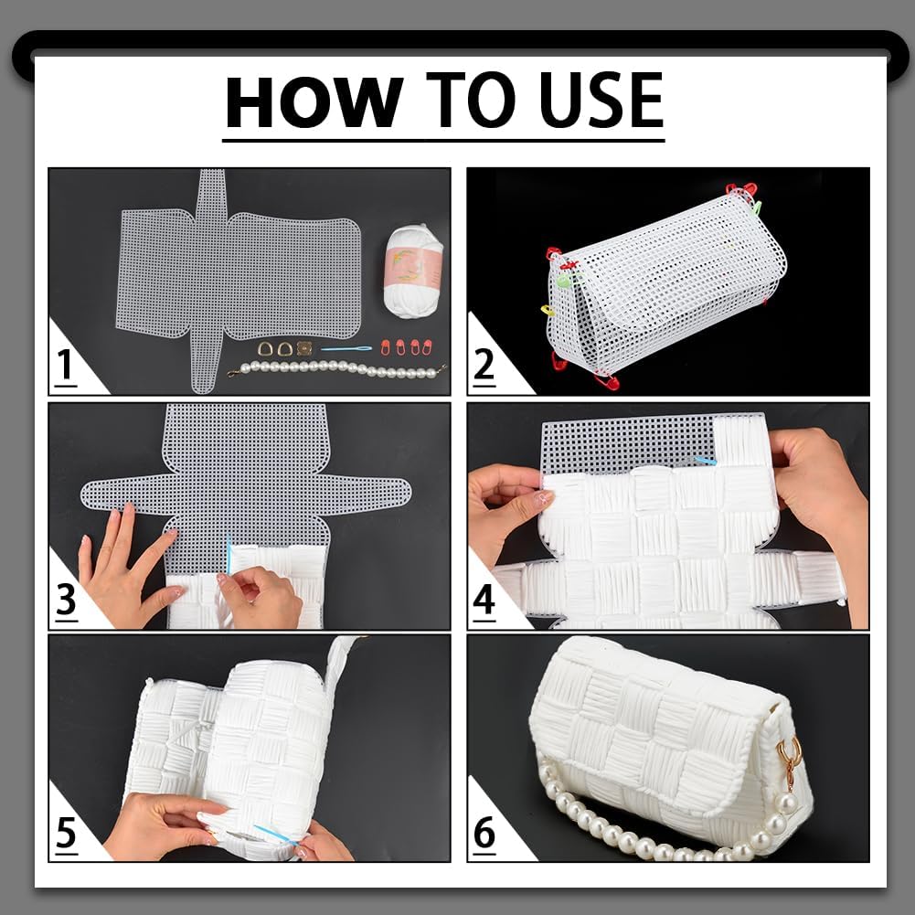 1-4Pcs Plastic Mesh Canvas She - Sewing Net recension och pris