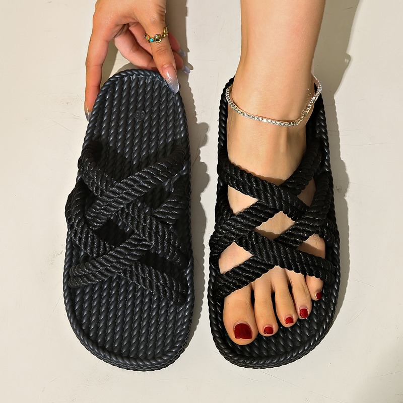 2025 New Summer Women's Hemp R - Elastic Waistband Roll recension och pris