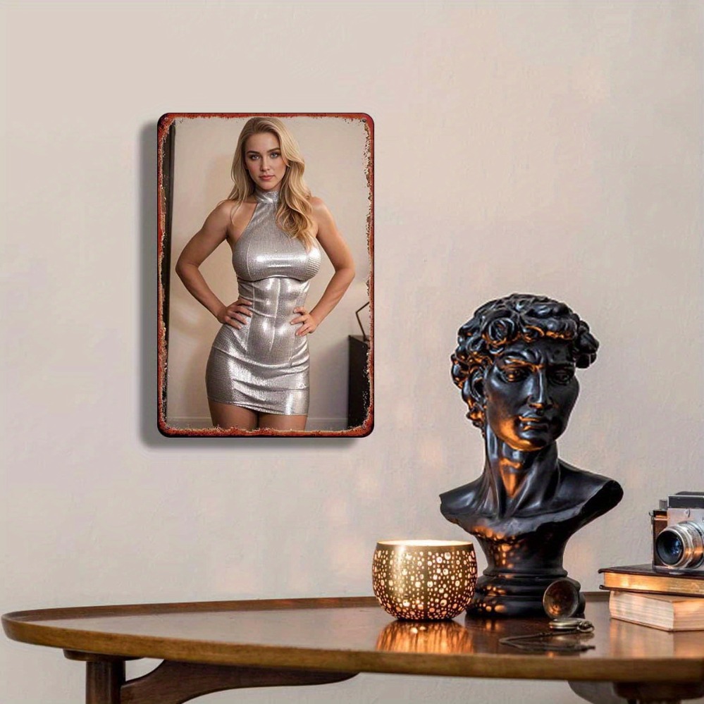 SHEINMETAL Silver Metallic Dre - Dress Form Mannequin recension och pris