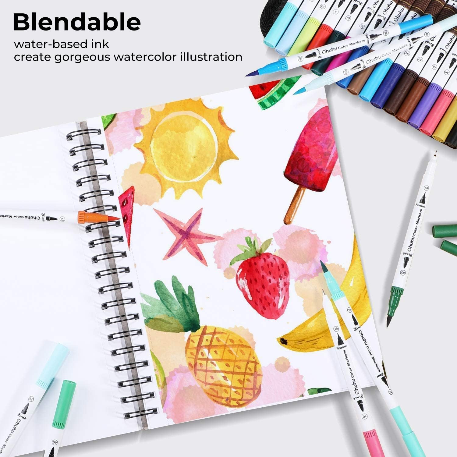 Ohuhu Art Markers Dual Tips Li - Copic Marker Sketch recension och pris