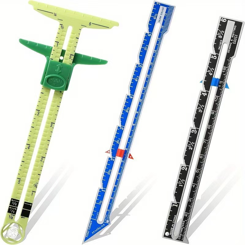 5-IN-1 Sewing Seam Ruler Measu - Quilting Ruler Square recension och pris