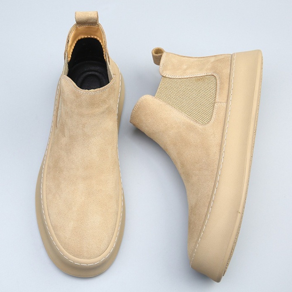 Leather Chelsea Boots for Man  - Sewing Fleece recension och pris