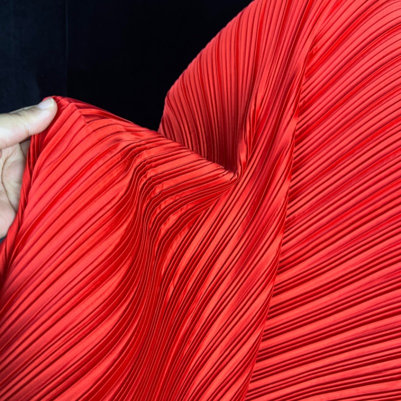 Stretch Imitation Silk Pleated - Sewing Garments recension och pris