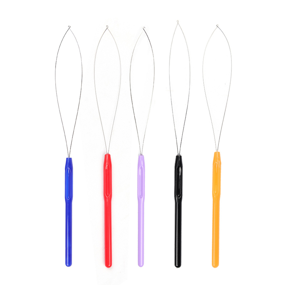 5 PCS Hair Extension Loop Need - Needle Threader Tool recension och pris
