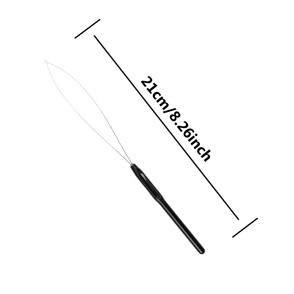 5 PCS Hair Extension Loop Need - Needle Threader Tool recension och pris