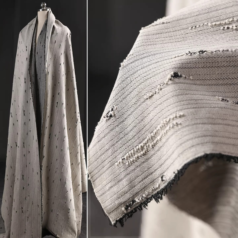 Striped Denim Cotton Jacquard  - Sewing Recycle recension och pris