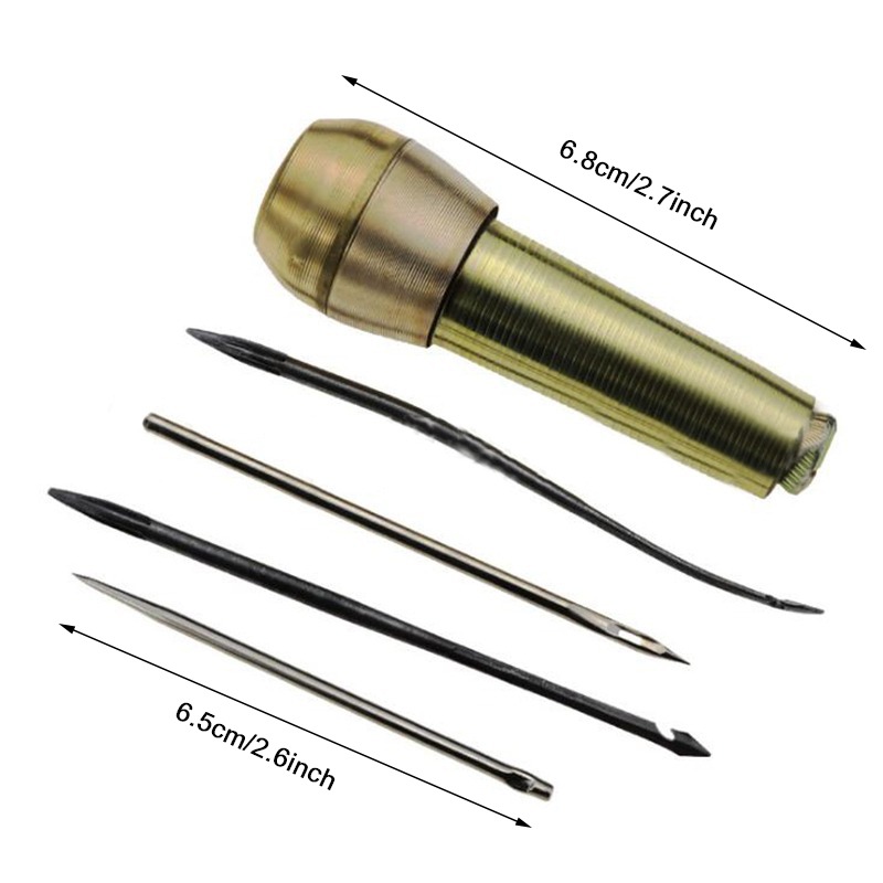 Copper Handle Sewing Awl DIY C - Needle Threader Tool recension och pris