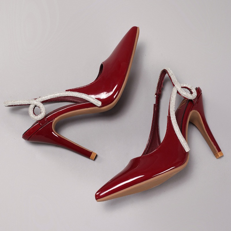 Sexy Patent Leather Pointed To - Elastic Waistband Roll recension och pris
