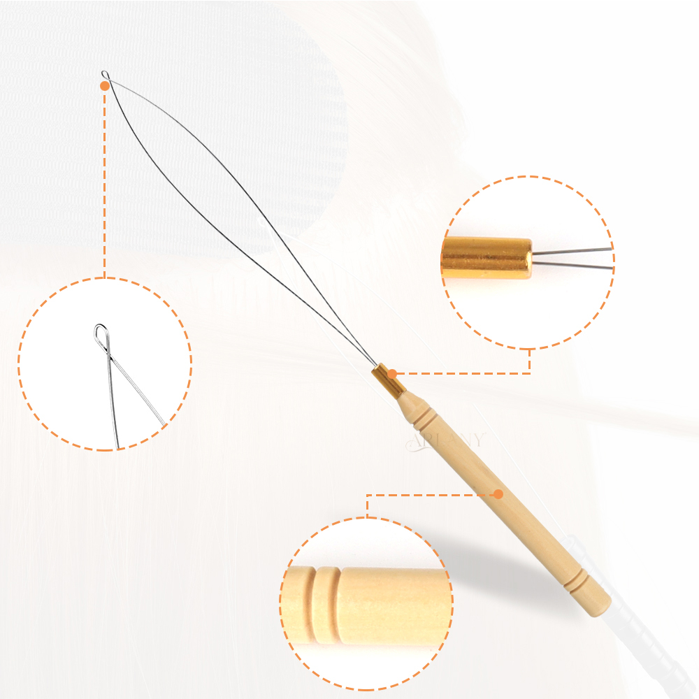 ARLANY Wooden Handle Hair Loop - Needle Threader Tool recension och pris