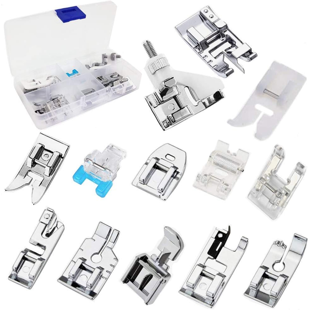 13 PCS/Box Presser Foot Set Ro - Zipper Foot Presser recension och pris