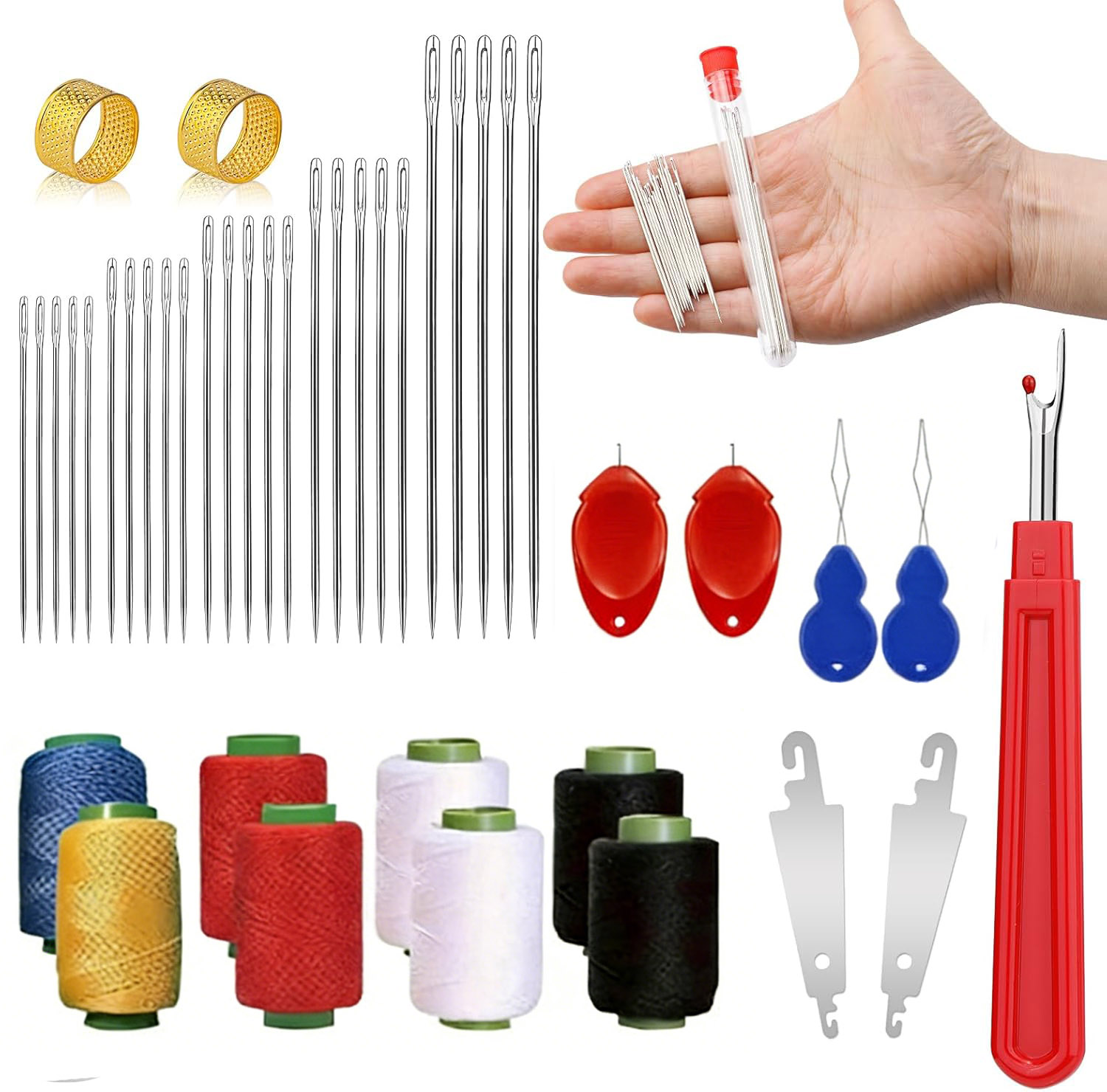 43pcs Big Eye Sewing Needle Ki - Sewing Garments recension och pris