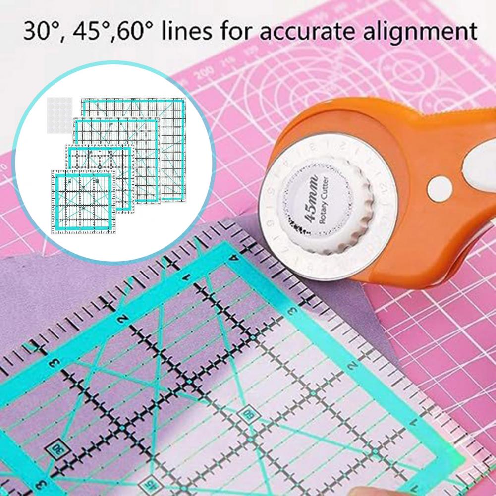 4Pcs Acrylic Quilting Ruler Sq - Quilting Ruler Square recension och pris