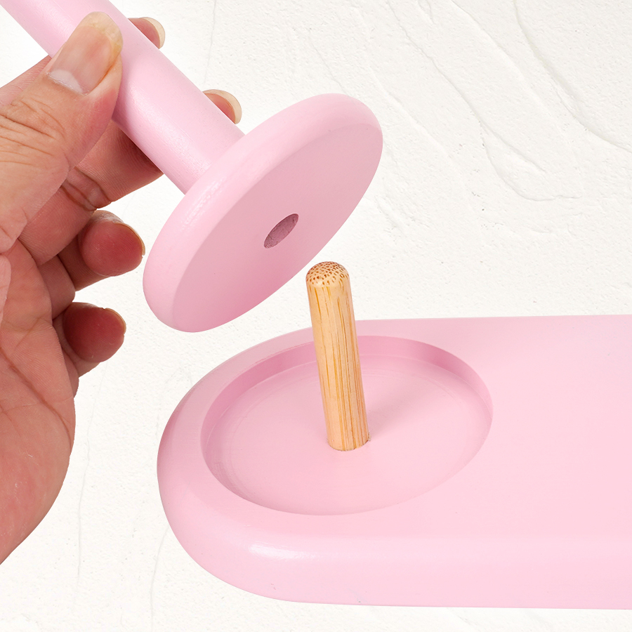1pc Double-Axis Wooden Yarn Ho - Sewing Production recension och pris