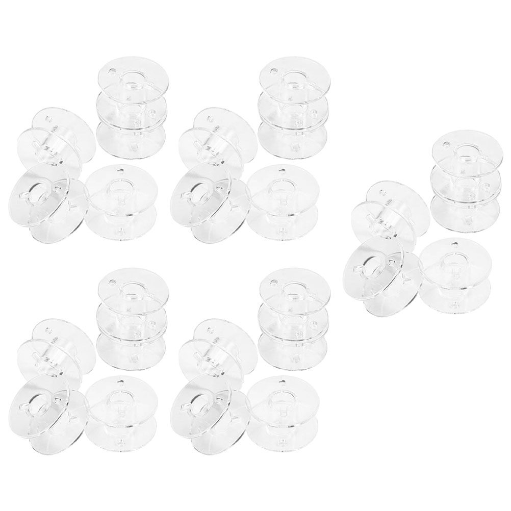 1Set Transparent Plastic Bobbi - Thread Bobbins Empty recension och pris