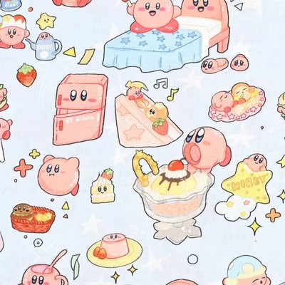 Cartoon Kirby 100 Cotton Fabri - Sewing In Textile recension och pris
