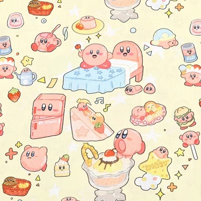 Cartoon Kirby 100 Cotton Fabri - Sewing In Textile recension och pris