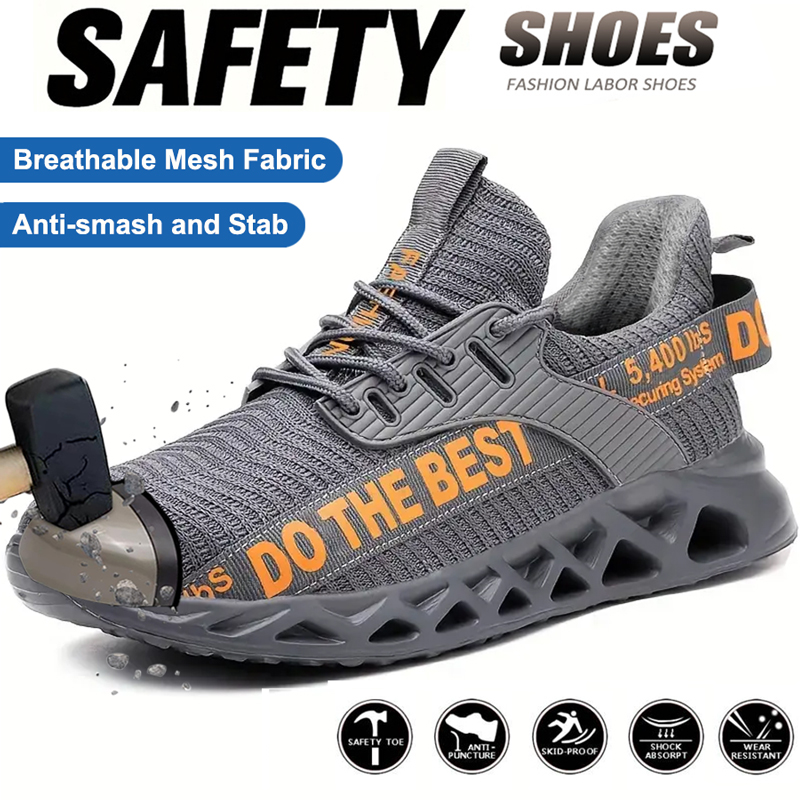 Steel Toe Safety Shoes for Men - Sewing Net recension och pris