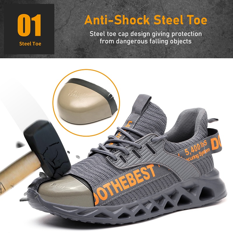 Steel Toe Safety Shoes for Men - Sewing Net recension och pris