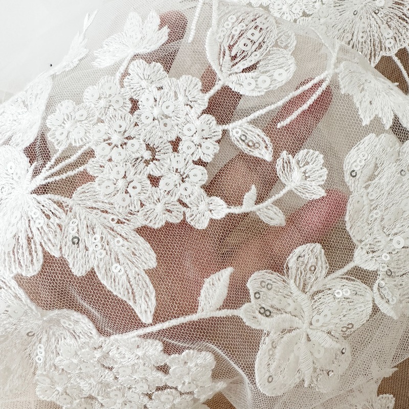 Custom Ivory White Sequin Cott - Sewing Net recension och pris