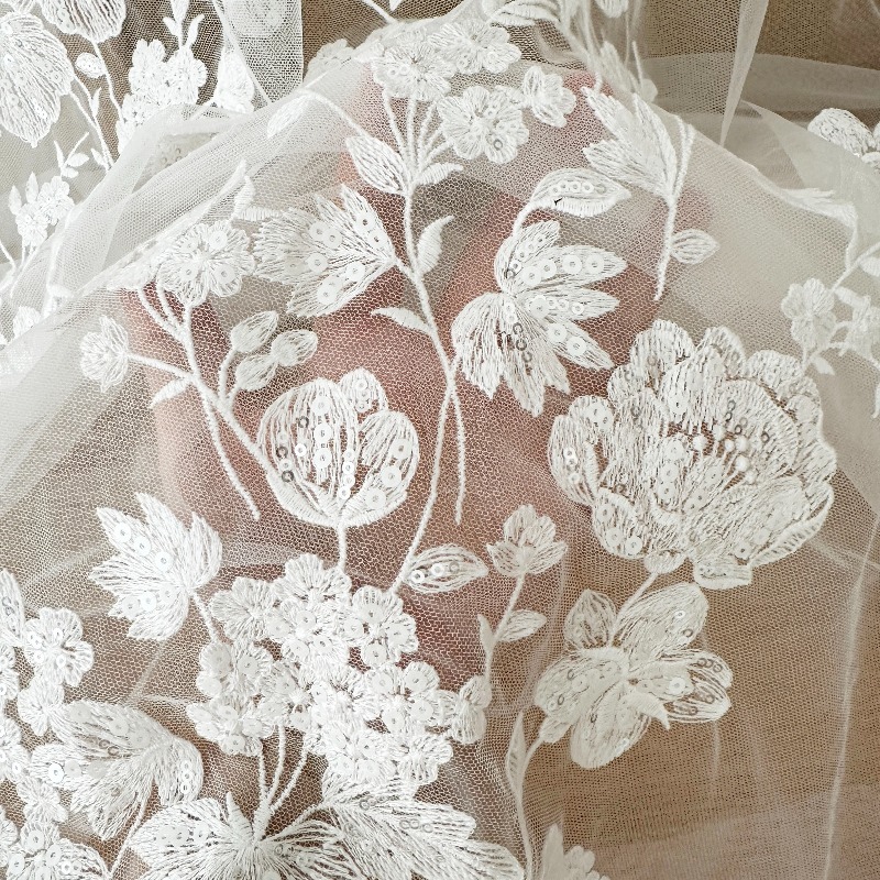 Custom Ivory White Sequin Cott - Sewing Net recension och pris