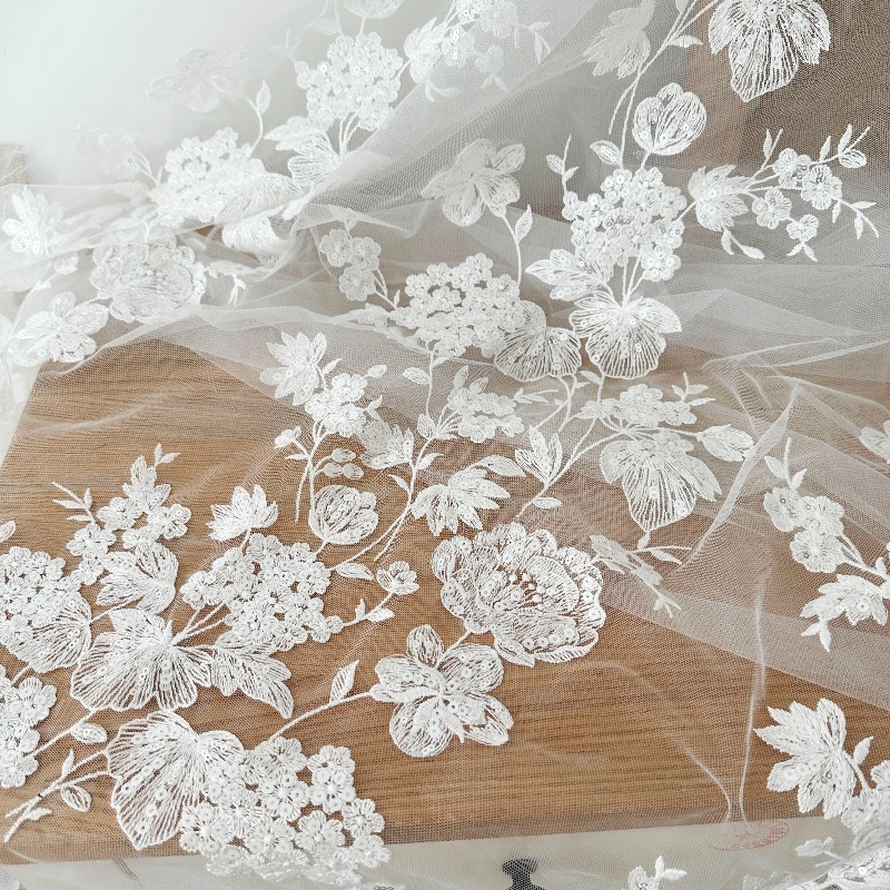 Custom Ivory White Sequin Cott - Sewing Net recension och pris